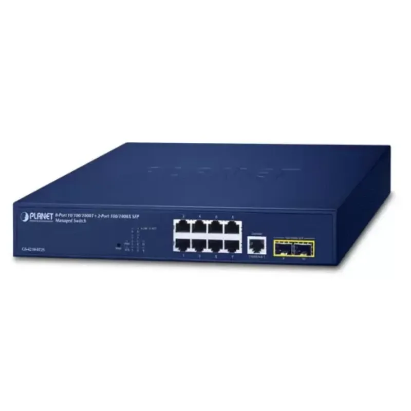 Switch Planet GS-4210-8T2S 8-Port 10/100/1000T + 2-Port 100/1000X SFP Managed
