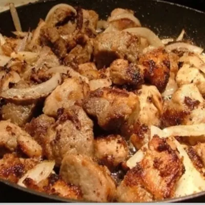 Masa de cerdo frita