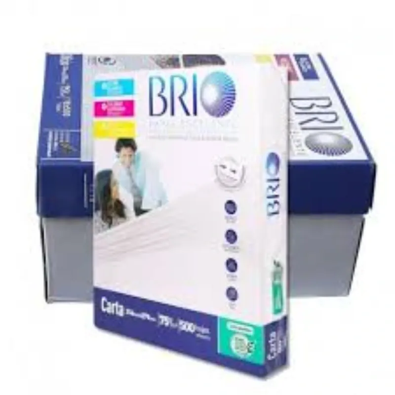 Papel Bond Blanco, Tamaño Carta, BRIO, 75 g/m², Paquete de 500 Hojas
