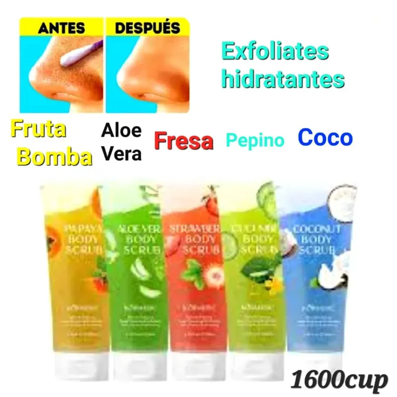 Exfoliantes fácil y corporales