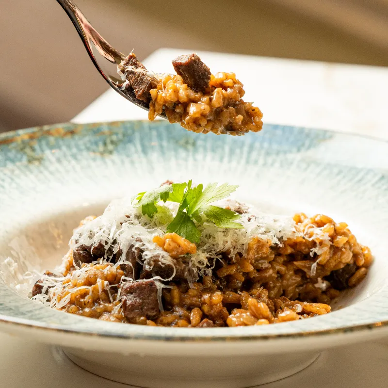 Risotto de Filete y Trufa