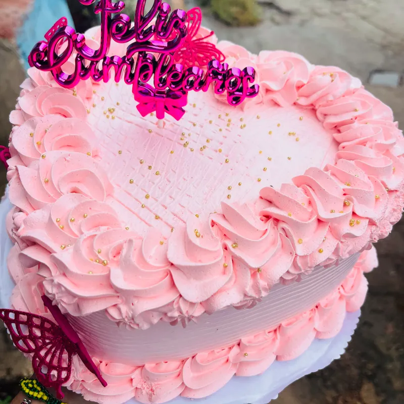 Kake forma de corazón