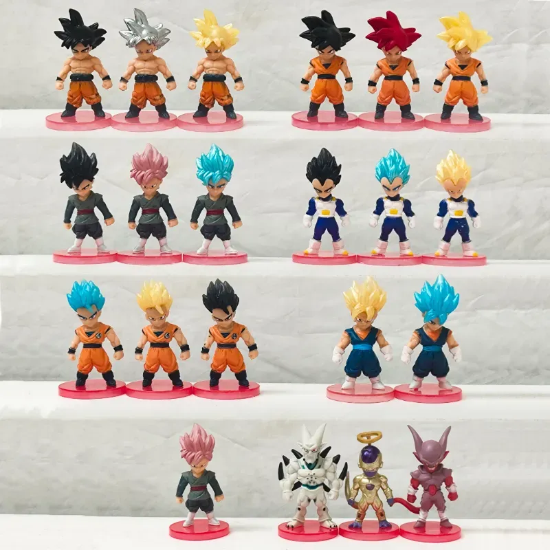  Figuras Dragon Ball (Goku, Vegeta, Cell)
