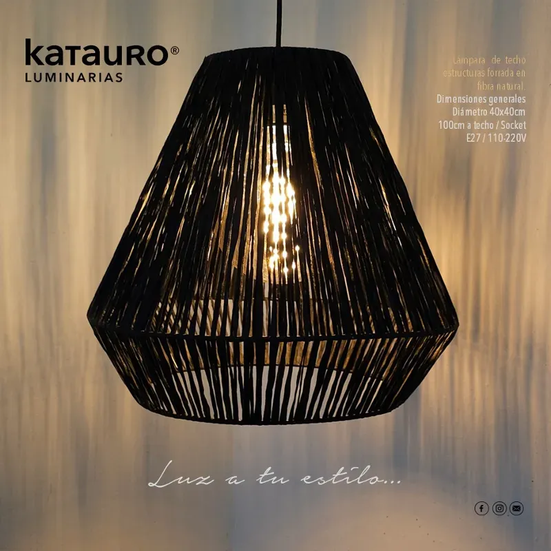 Lámpara tejida DIAMANTE
