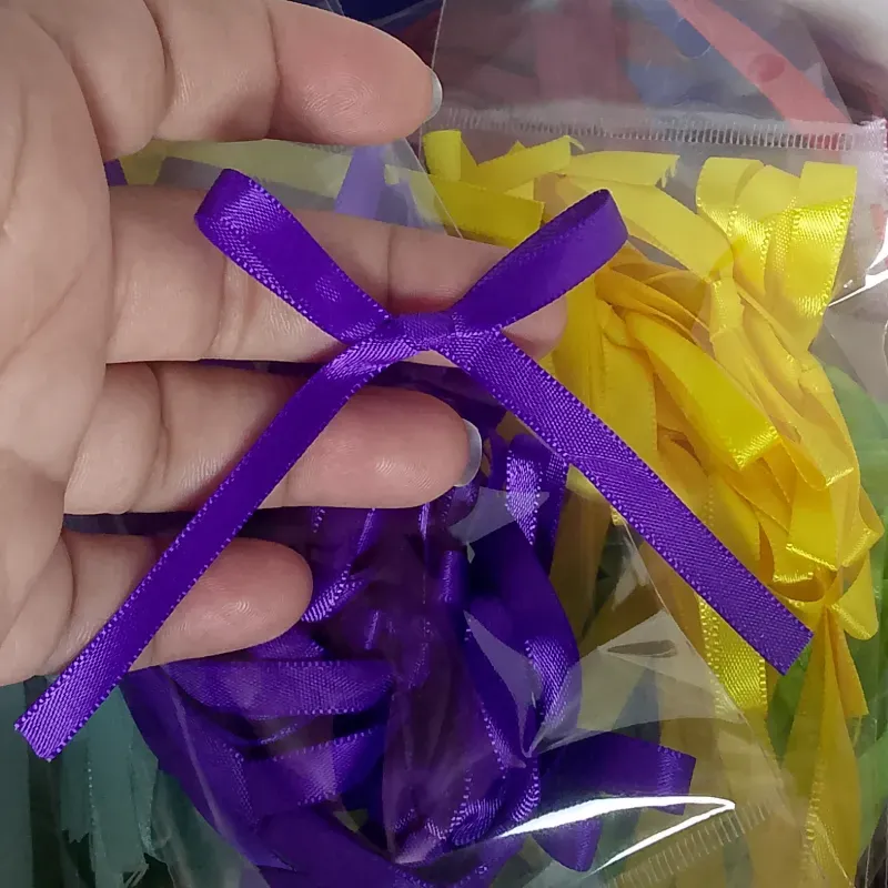 Lazos morados oscuro para estilo coquette  x15