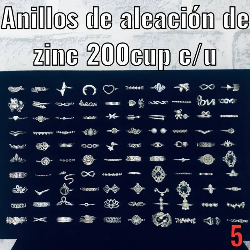 Anillos de aleación de zinc
