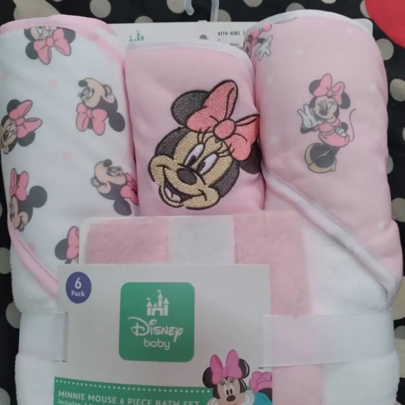 Set 3 Toallas de Bebe Minnie Mouse
