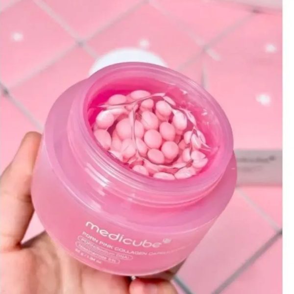  Crema hidratante en cápsulas de colágeno rosa PDRN 55 g 
