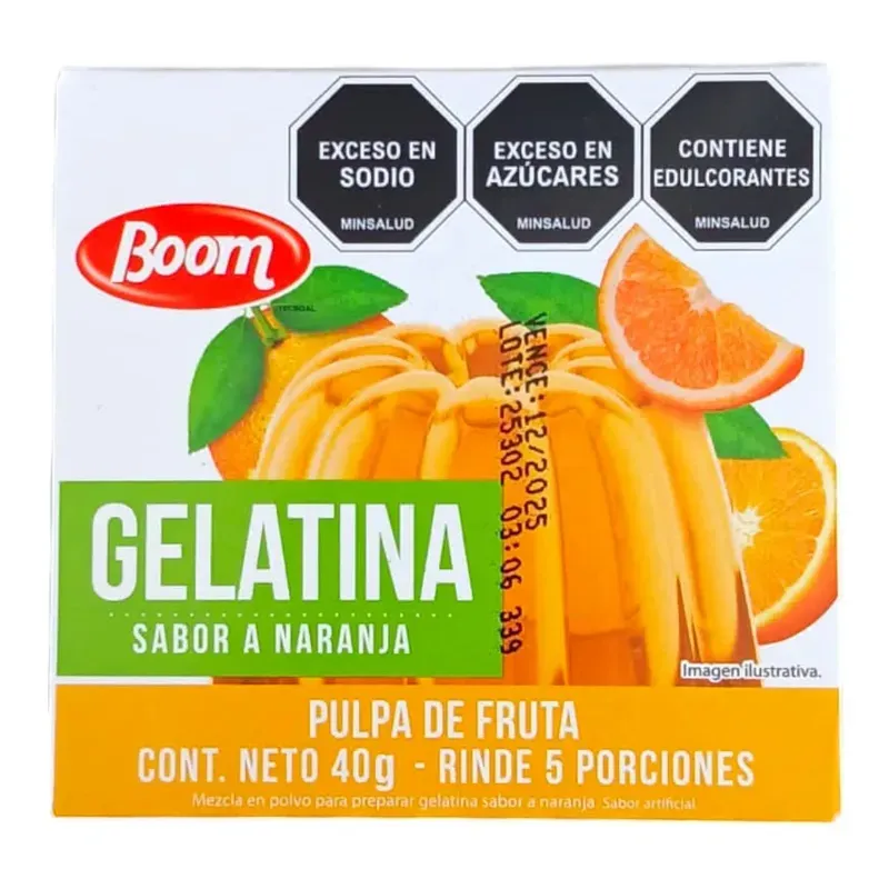 GELATINA BOOM SABOR NARANJA