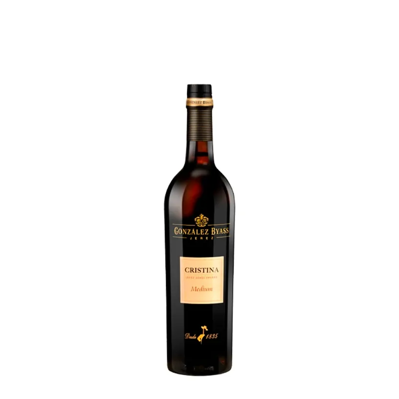 Vino Oloroso-Abocado Palomino/Pedro Ximenez D.O. Jerez CRISTINA 375ml/12 Caja