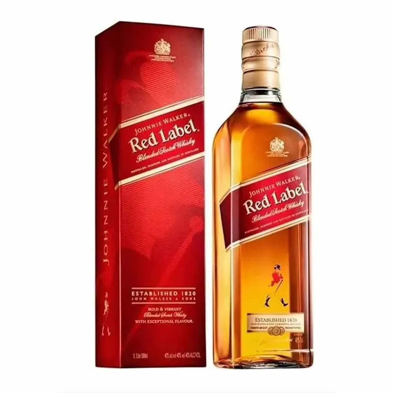 WHISKEY Johnnie Walker Red Label 750 ml (rojo)