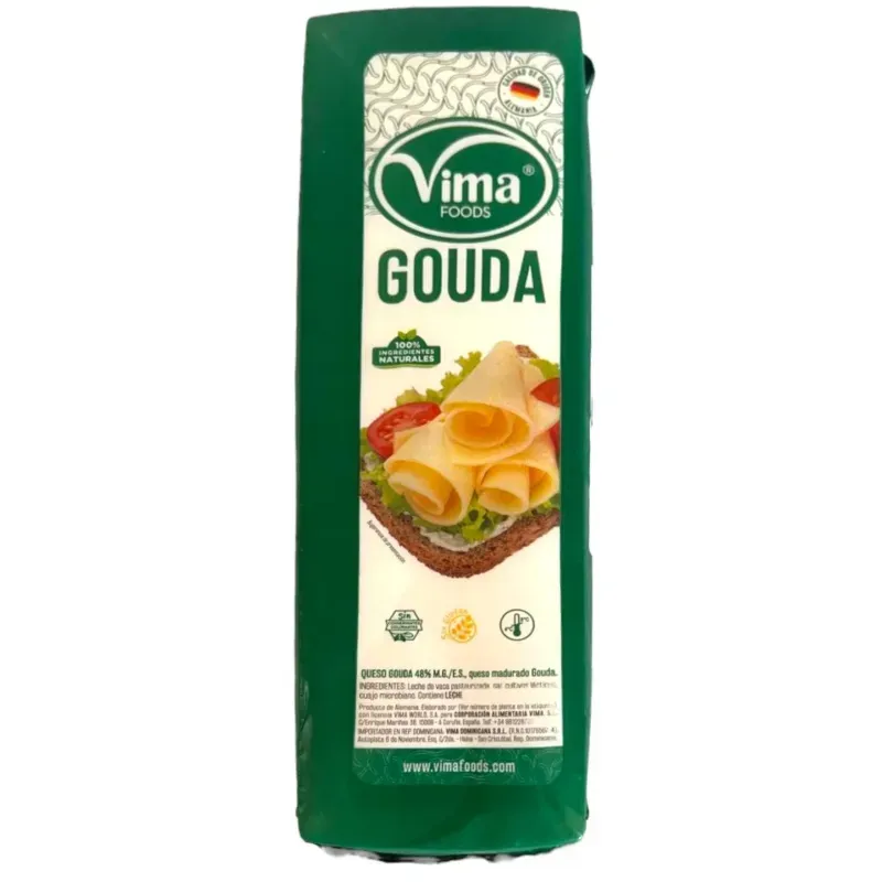 QUESO GOUDA (ALE) BARRA 3 KG MARCA VIMA C/12 APROX  1003198 PRECIO 8.86