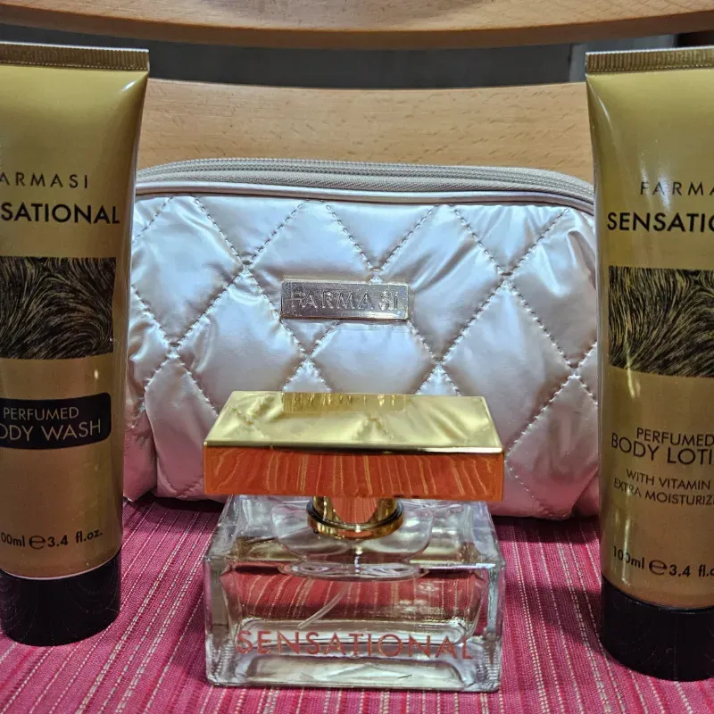 Set de perfume, loción corporal y gel para ducha
