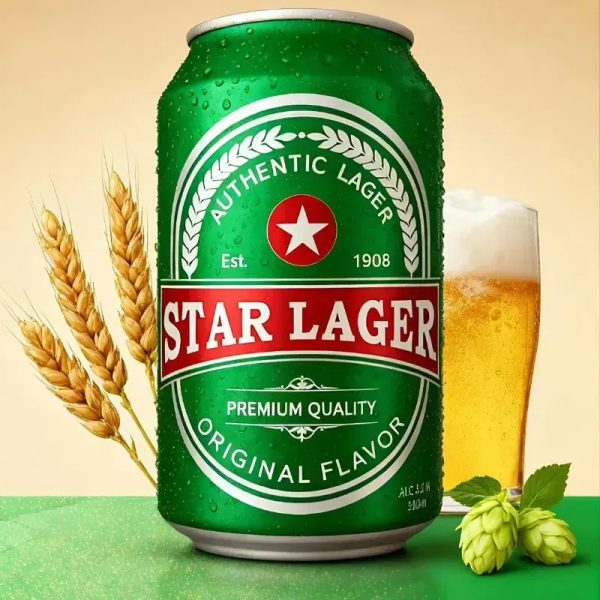 Cerveza Star Laguer 5% 330ml