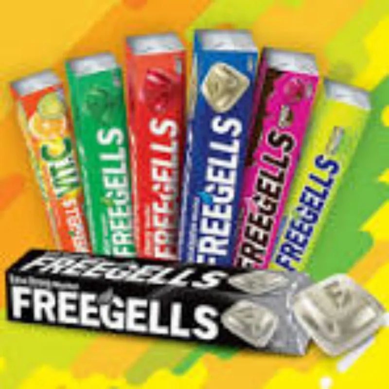 Caramelos freegells diferentes sabores