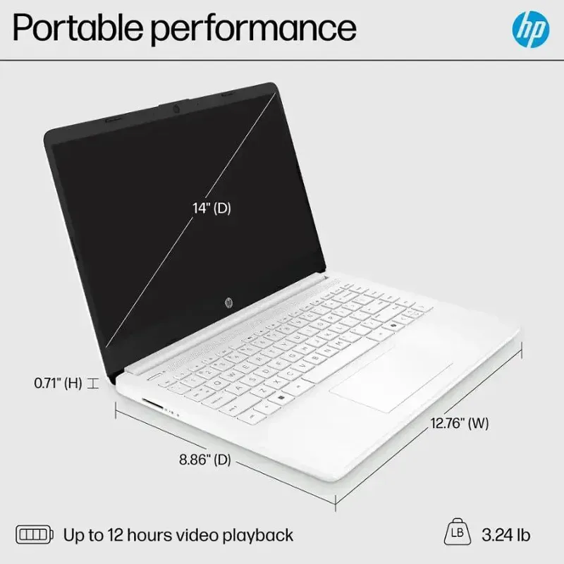 Laptop HP 14-dq3000dx $280 usd