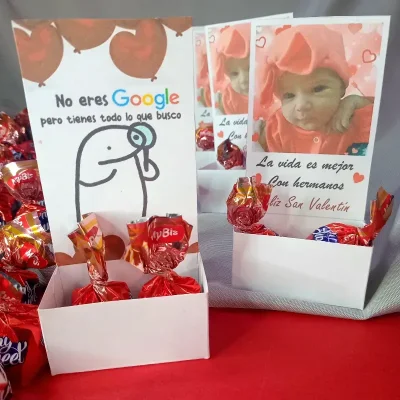 Cajita porta bombones personalizada