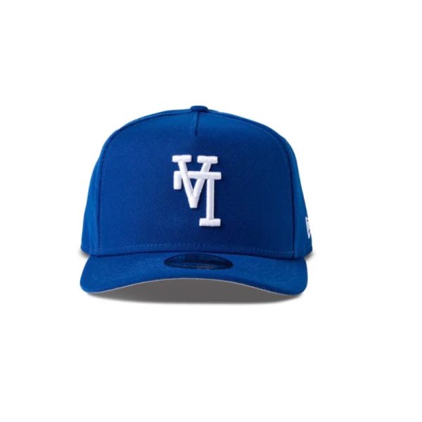 New Era Los Angeles Dodgers 9Fifty A Frame Curve Upside Down Snapback Blue