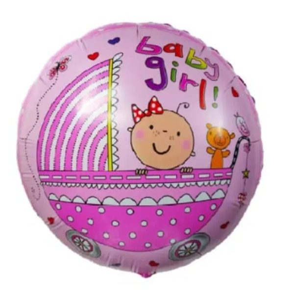 Globo "Baby Girl" redondo 18"