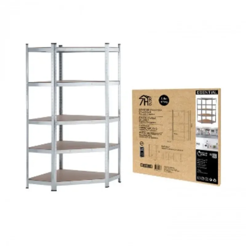 Estantería Esquinera Modular Galvanizada 5 niveles Ajustables
