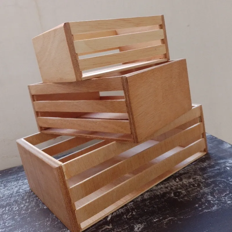 Set de tres cajas organizadoras pequeñas