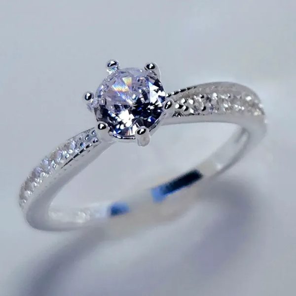 Anillo de compromiso en plata 925 #25