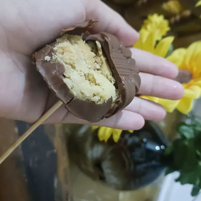 Panquecito cubierto de chocolate  