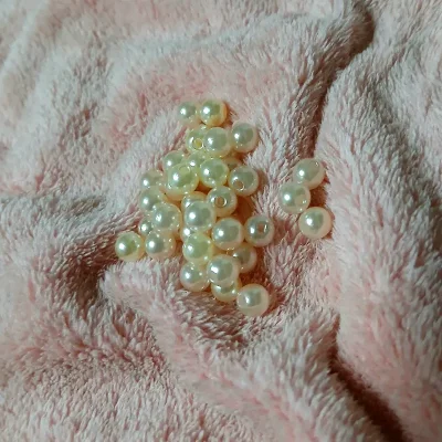 Perlas plásticas 6 mm salmón