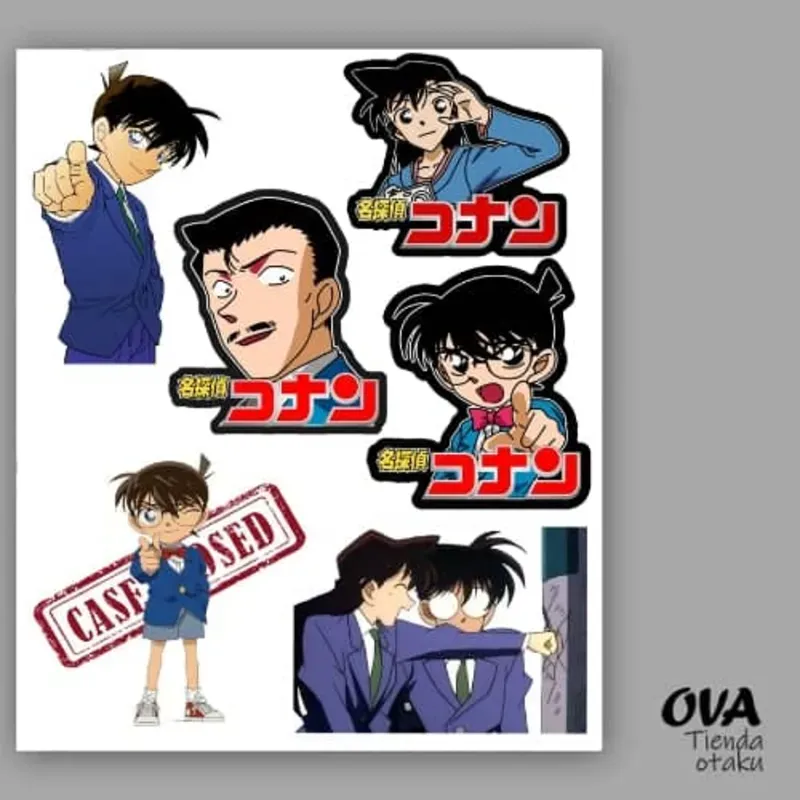  Pack de stickers Detective Conan