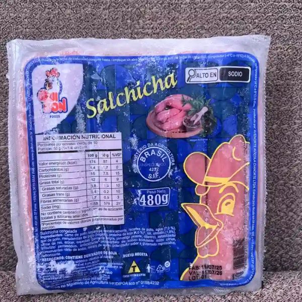 Salchichas de pollo