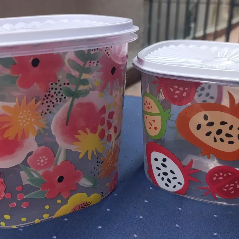 Juego de pozuelos de plástico