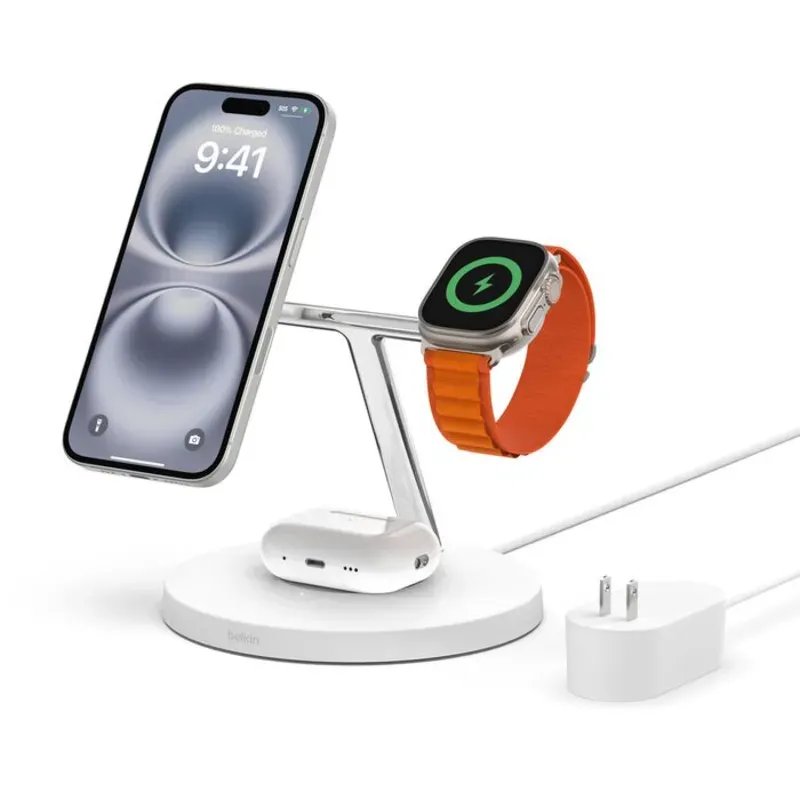 Cargador Inalámbrico Belkin 3 en 1. MagSafe. 15W