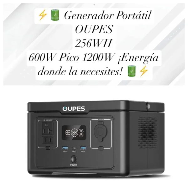 Estación de Energía OUPES ✅ Capacidad 256 WH