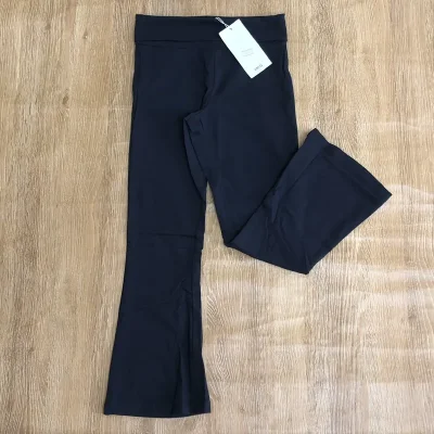 Legging Mango de pata ancha color azul