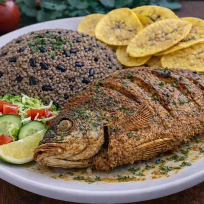 Pescado Frito con Congris