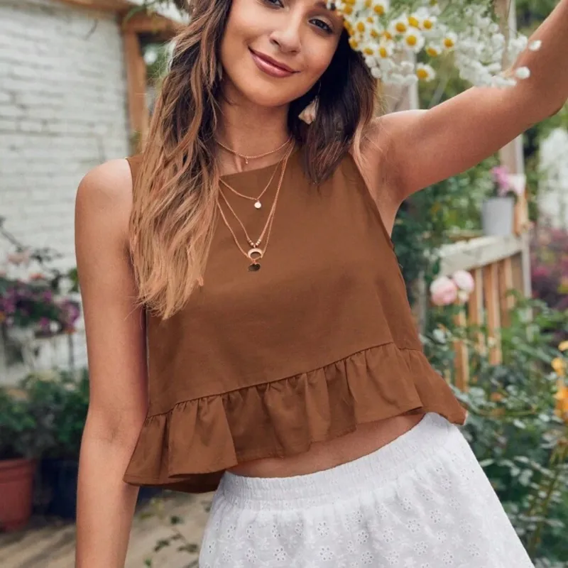 Top carmelita de vuelo