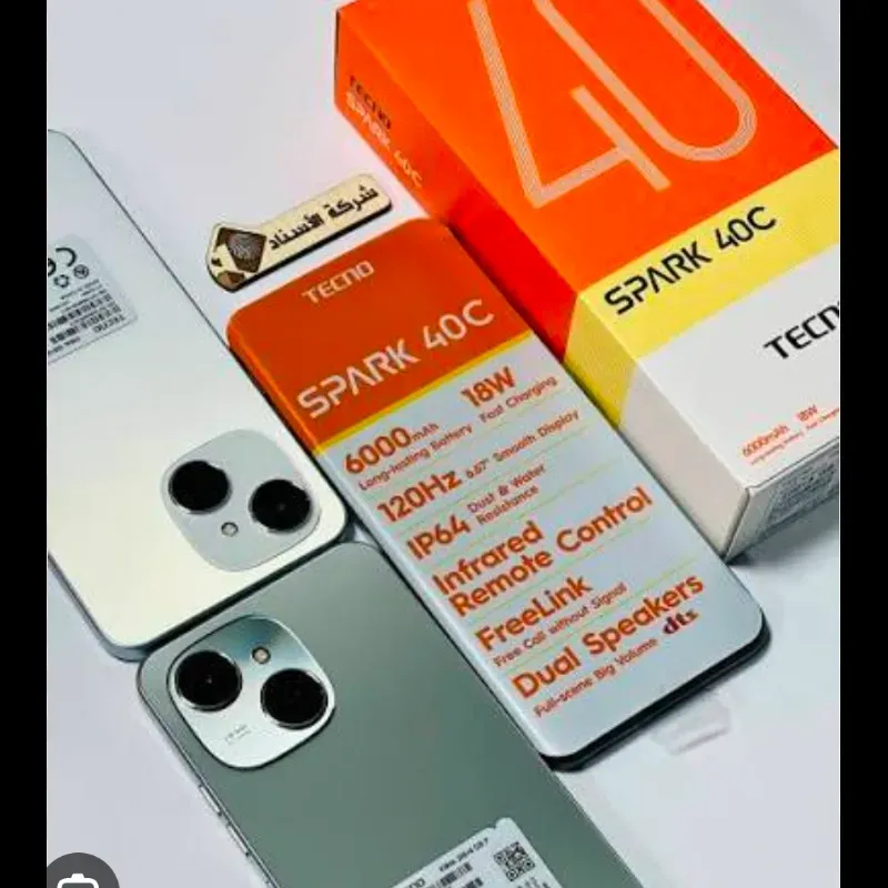 Tecno spark 40 c 8+8ram y 256 GB