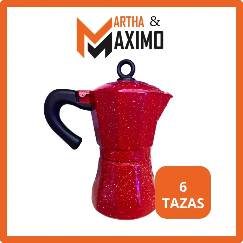 Cafetera Roja 6 tazas