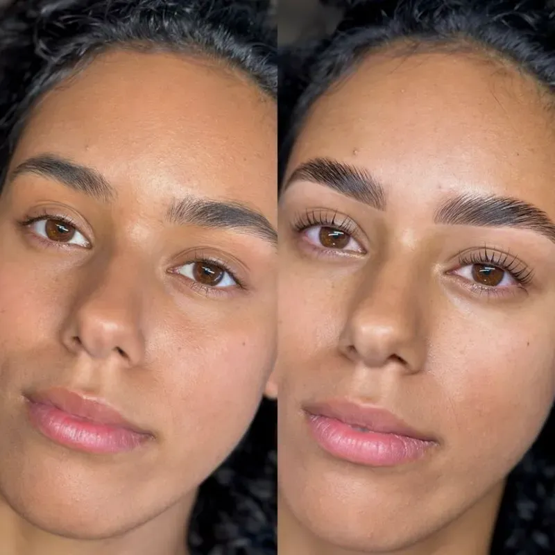 Laminado de cejas con pigmento