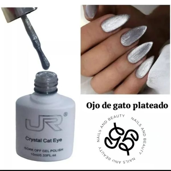 Pintura Ojo de Gato JR Plateada