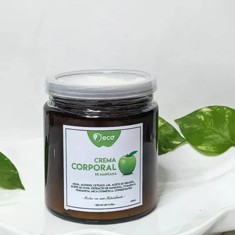Crema corporal de Manzana hidratante
