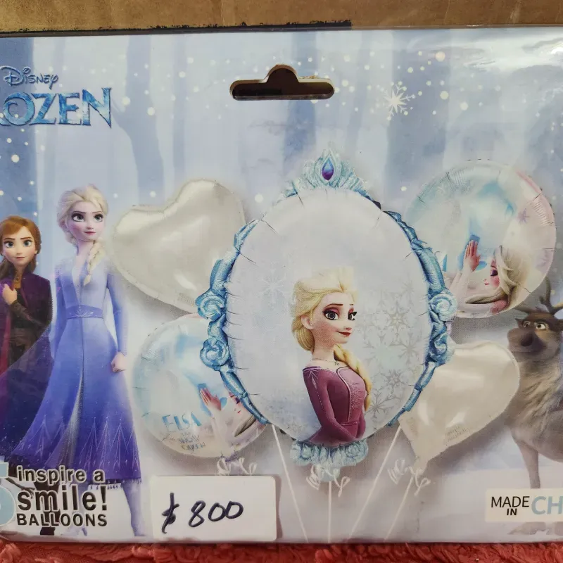 Set de 5 globos inflables de FROZEN