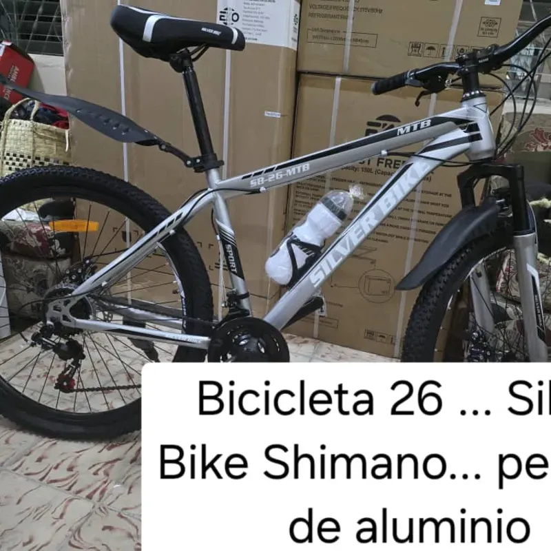  Bicicleta de adulto medida 26  〽️Silver bike shimano .