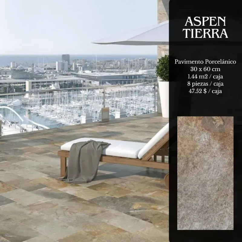 Porcelanato Aspen tierra 30*60 3737000119