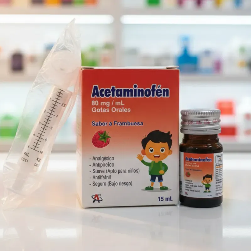 ACETOMINOFEN  SABOR FRAMBUESA 15ML (VENCE 12/27)