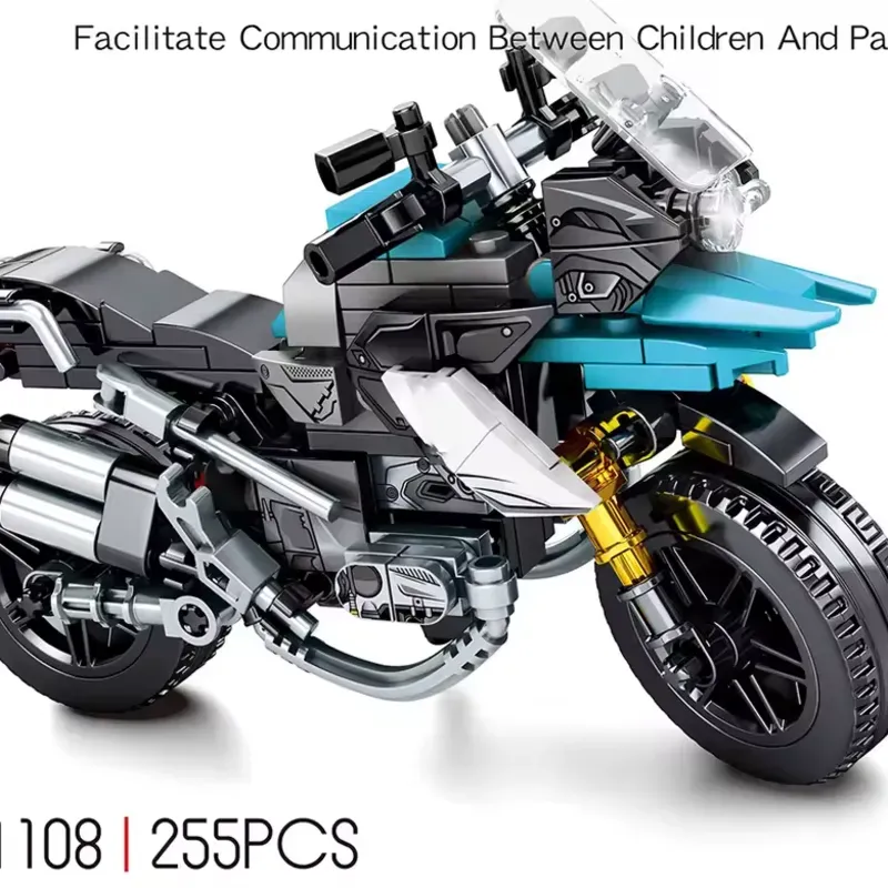 Moto Armable Juego Bloques Kit Set Construcción Didáctica