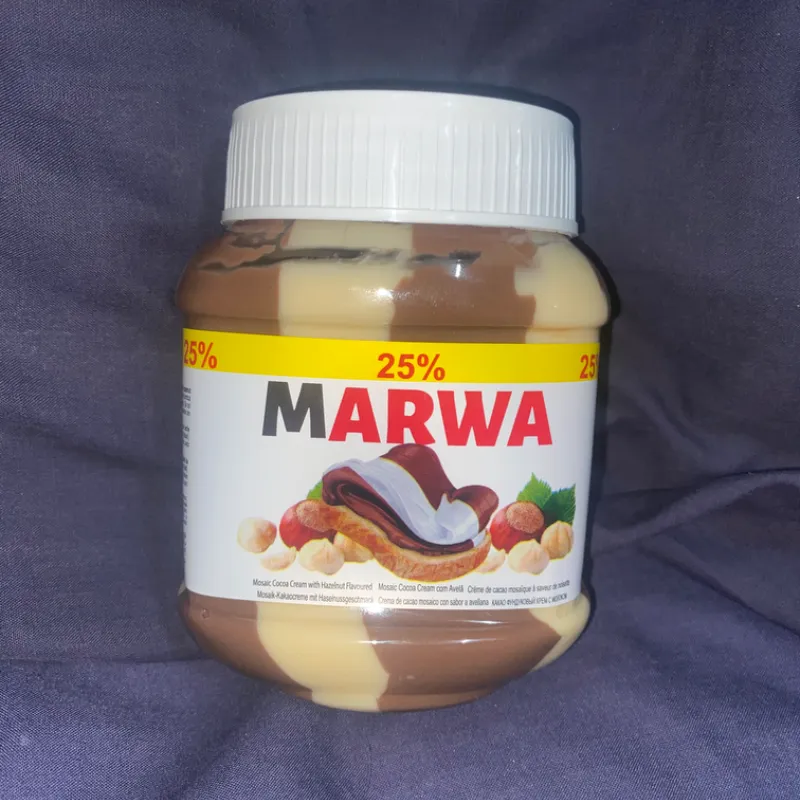 Crema de avellanas con chocolate blanco