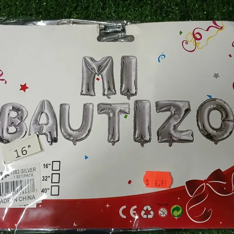 Cartel inflable de Mi Bautizo