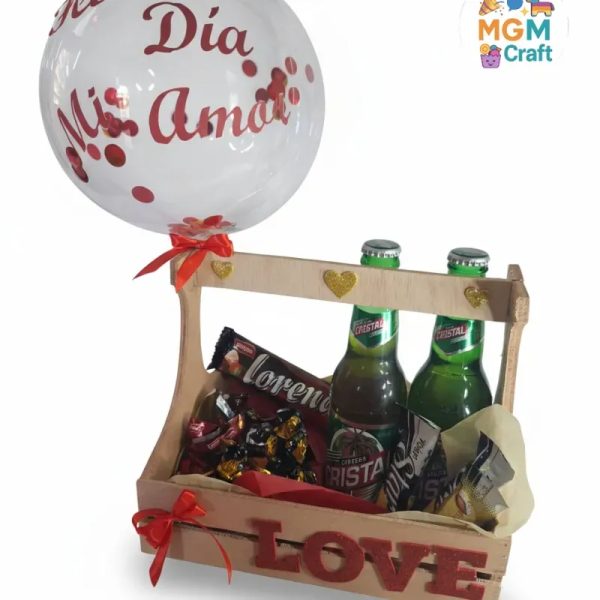 Caja con globo