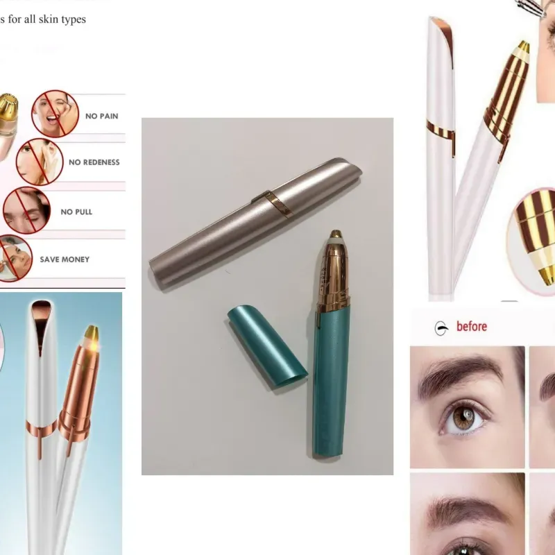 Depiladora eléctrica de cejas. Azul (1)